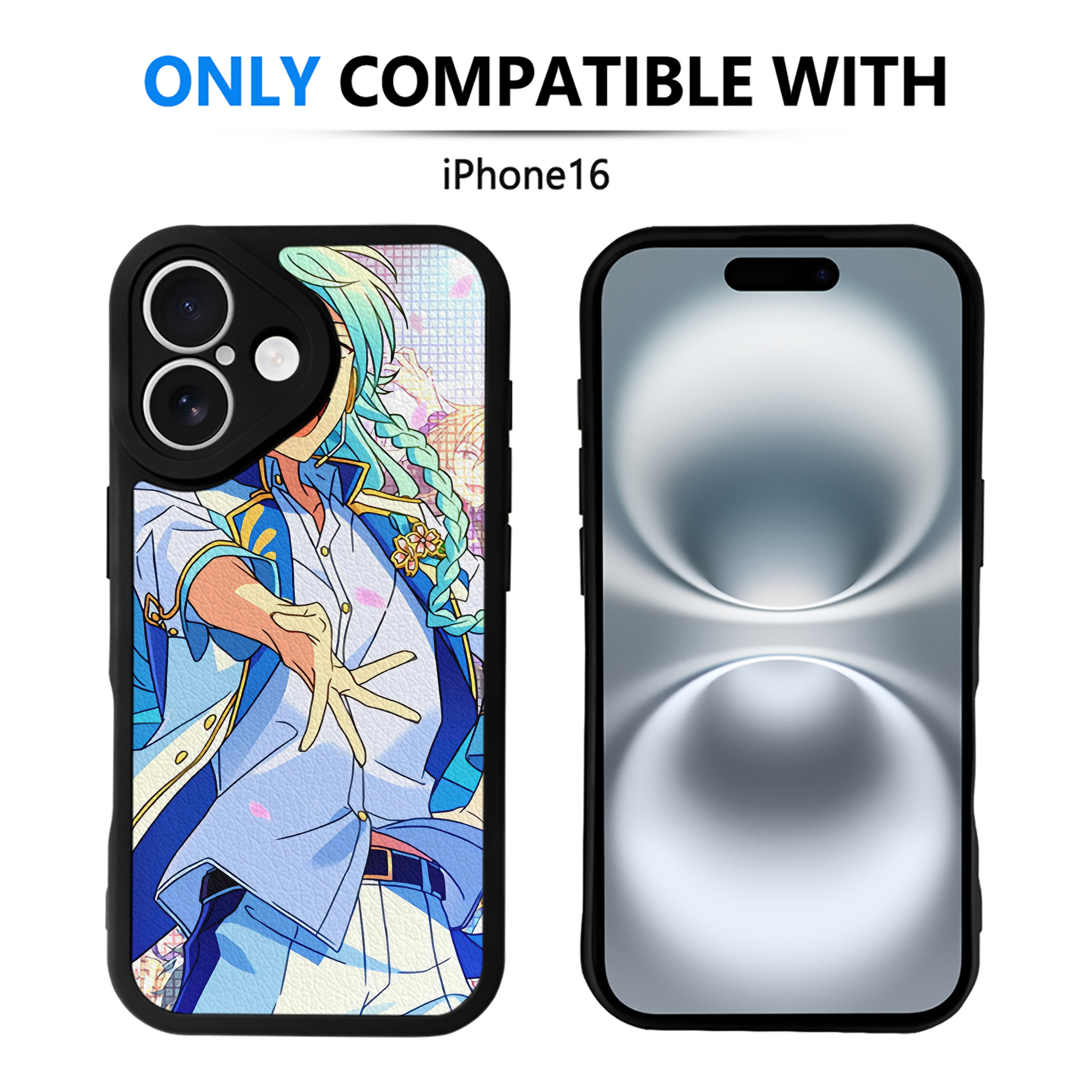 （画像用） あんさんぶるスターズ! Ensemble Stars 【iPhone 16シリーズ対応】シリコンスマホケース（レザー調） 材質：シリコン
